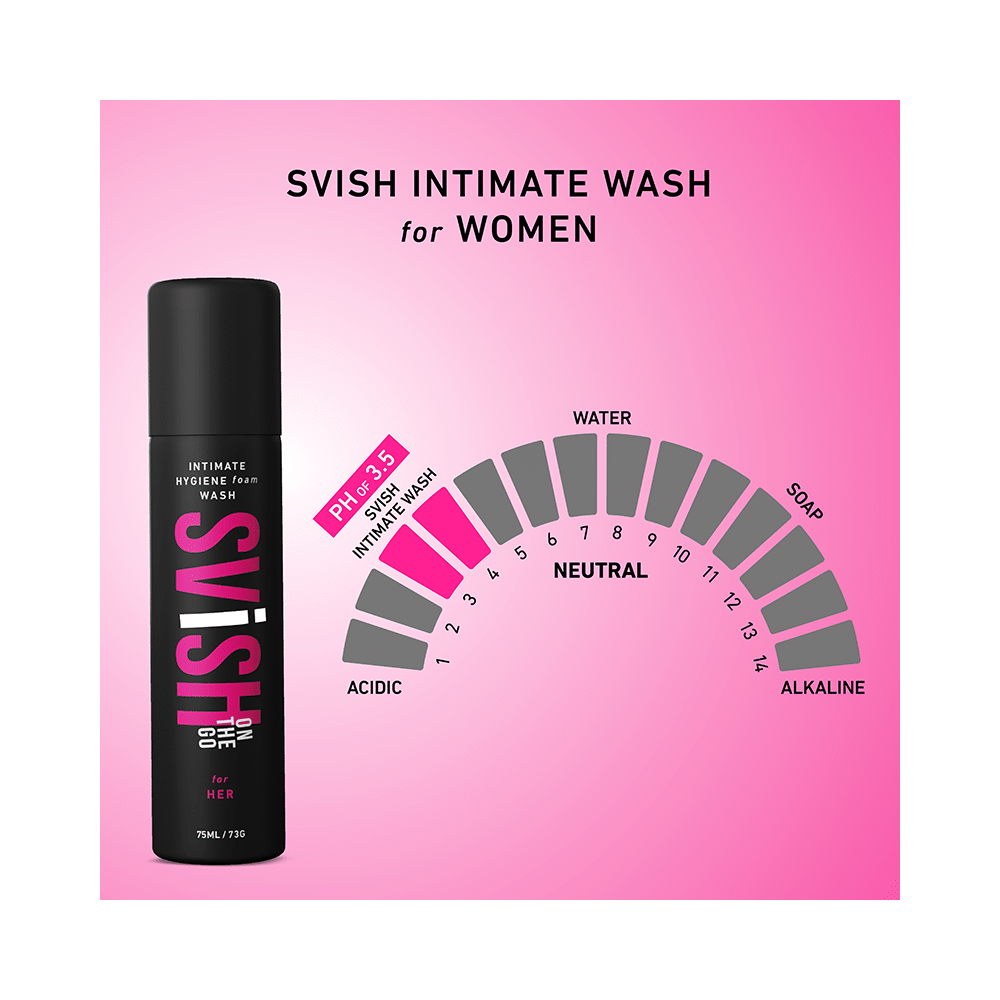 Svish On The Go Intimate Hygeine Foam Wash for Her (75ml Each) - Image 4