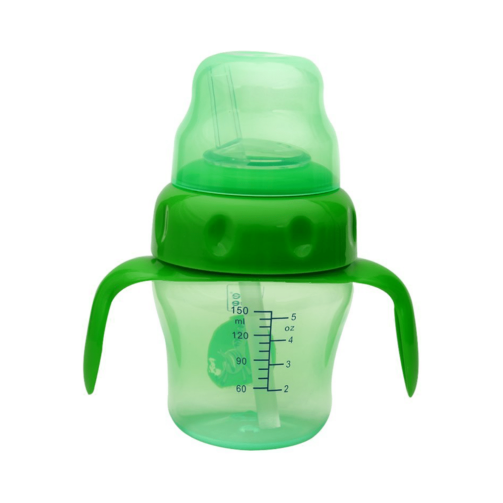 Mee Mee 2 in 1 Spout and Straw Sipper Cup Green - Image 3