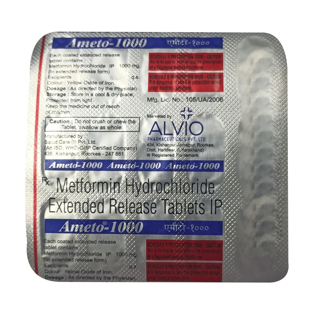 Ameto 1000 Tablet ER - Image 1