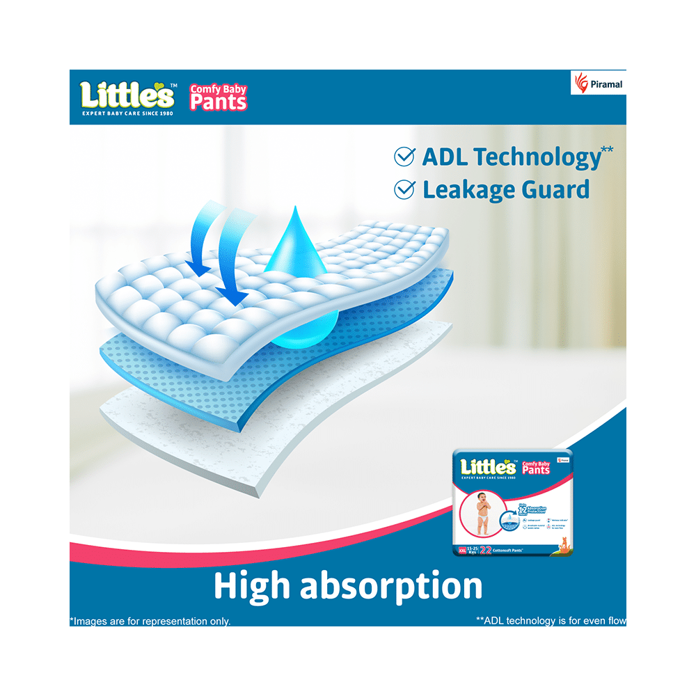 Little's Comfy Baby Pants (22 Each) XXL - Image 3