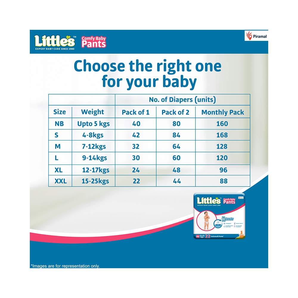 Little's Comfy Baby Pants (22 Each) XXL - Image 5