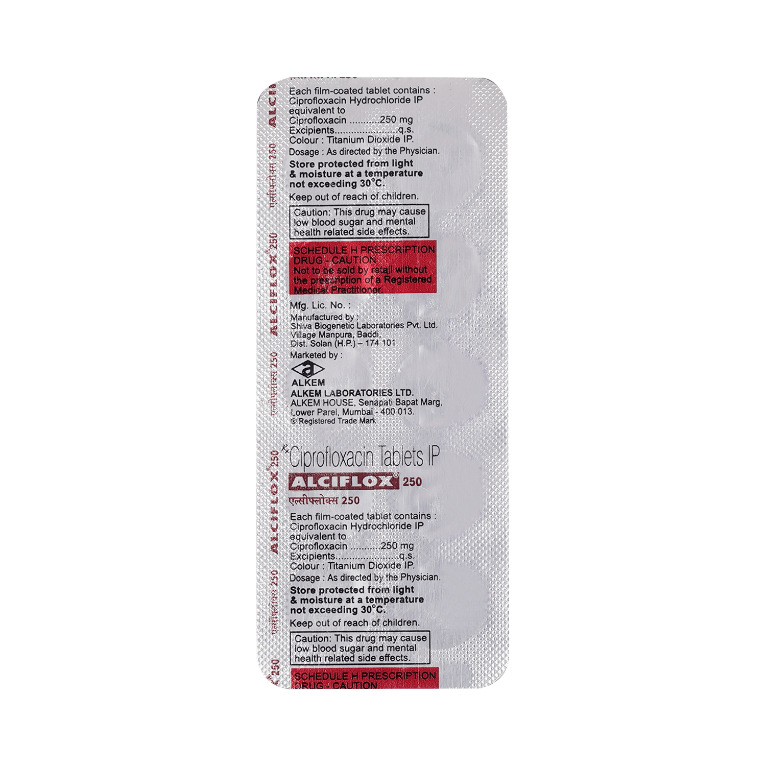 Alciflox 250mg Tablet - Image 3