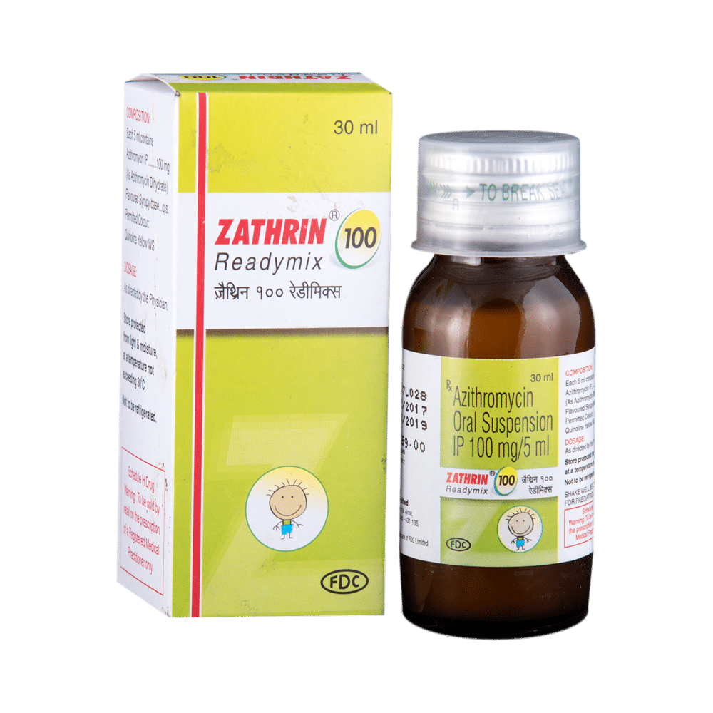 Zathrin 100 Readymix Oral Suspension - Image 1
