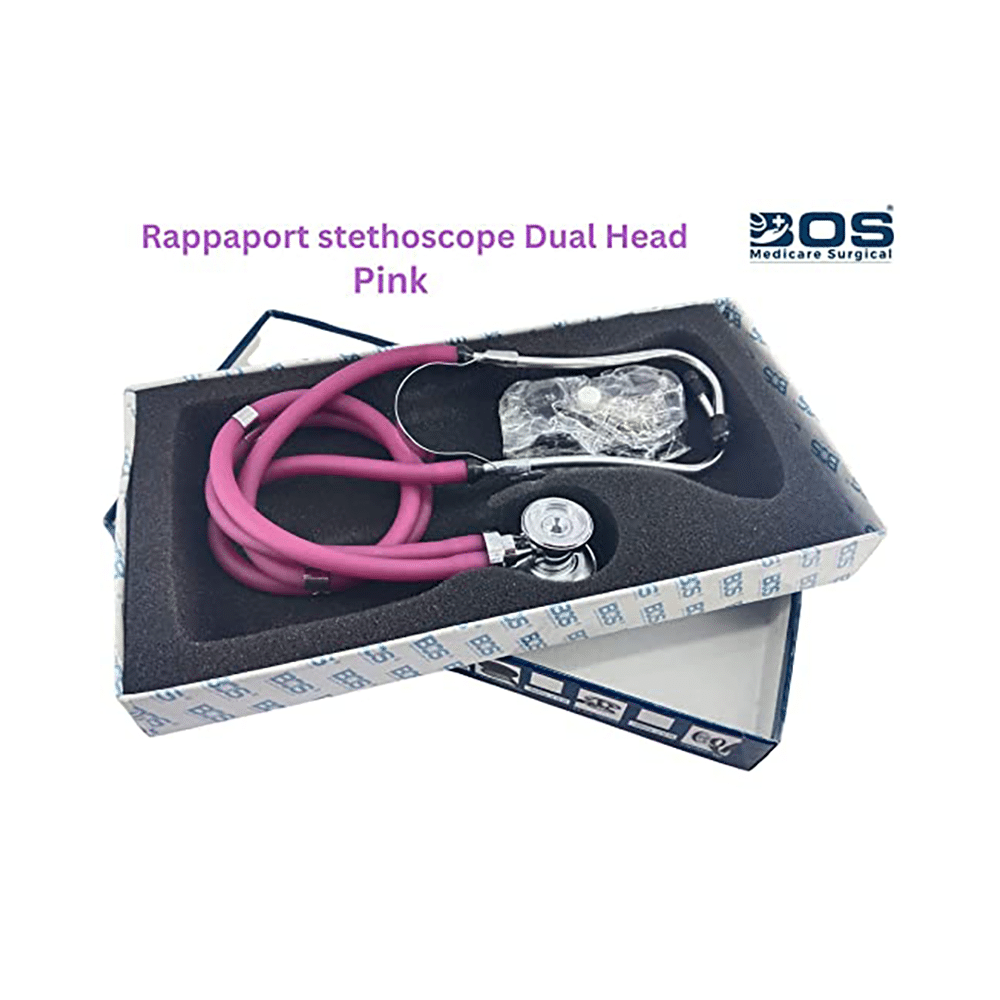 Bos Medicare Surgical Rappaport Stethoscope Dual Head Pink - Image 4