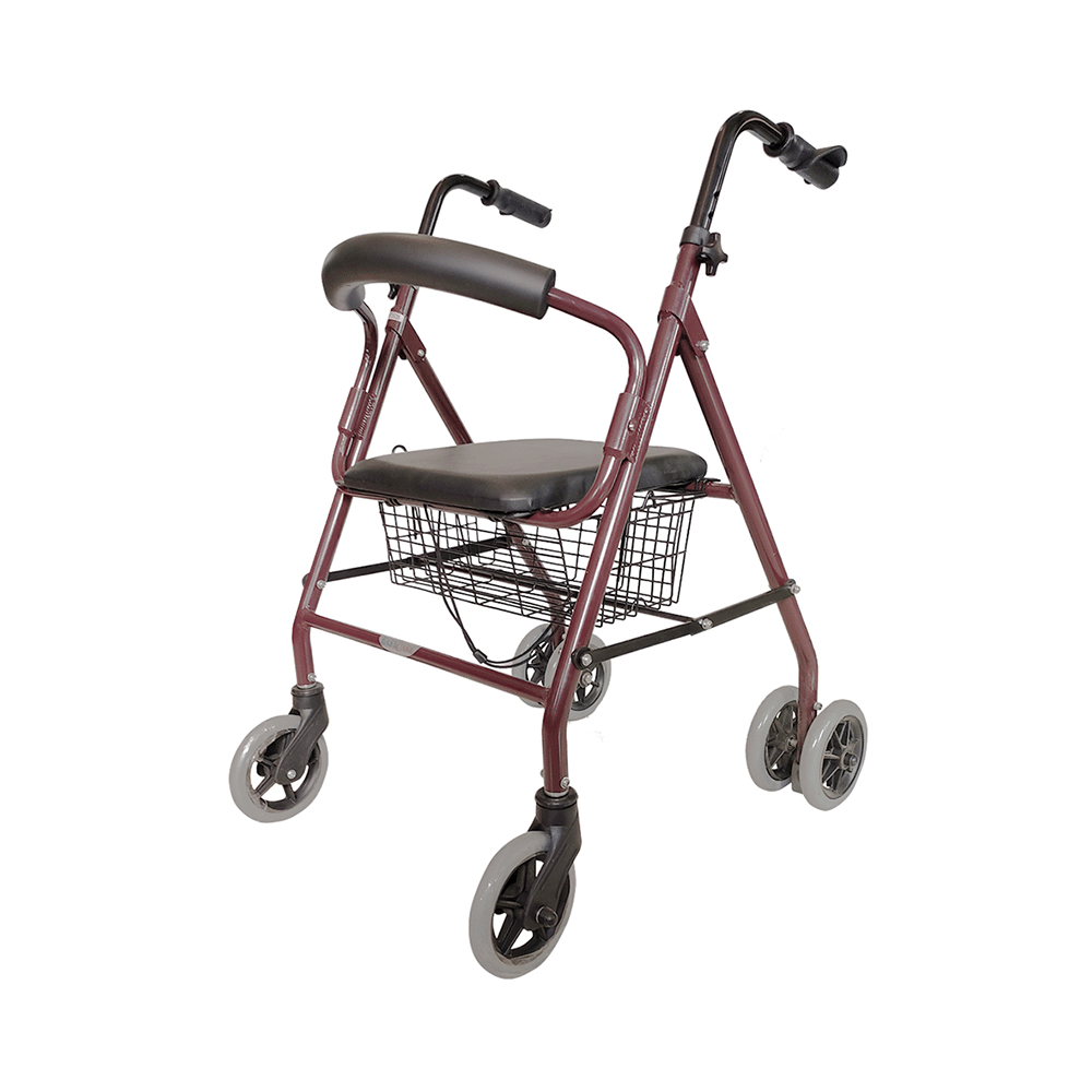 EASYCARE EC9141L Folding Rollator (Capacity 75kg) Black