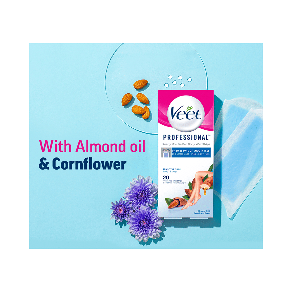 Veet Half Body Wax Strips Sensitive Skin - Image 10