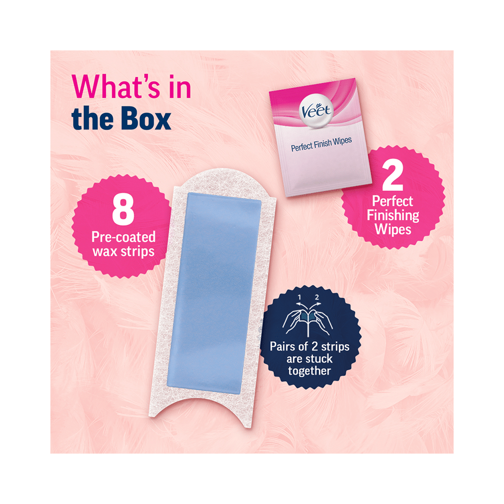 Veet Half Body Wax Strips Sensitive Skin - Image 8