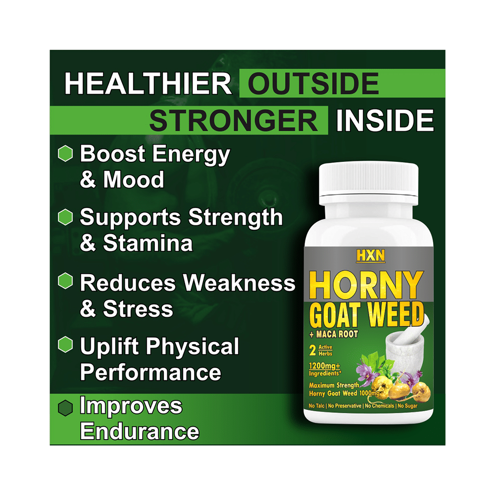 HXN Horny Goat Weed + Maca Root Tablet (60 Each) - Image 7