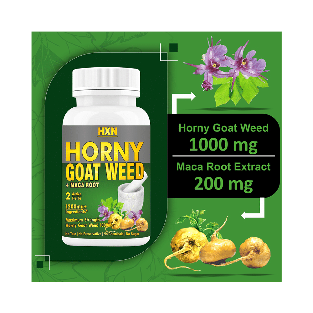 HXN Horny Goat Weed + Maca Root Tablet (60 Each) - Image 4