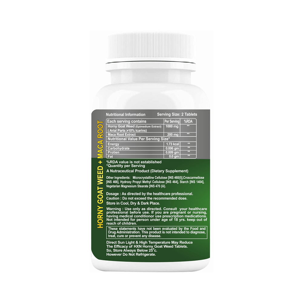 HXN Horny Goat Weed + Maca Root Tablet (60 Each) - Image 2