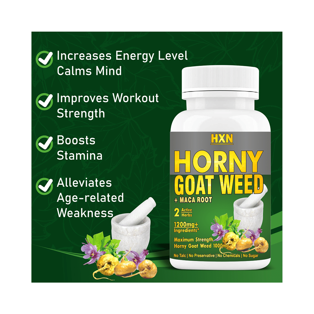 HXN Horny Goat Weed + Maca Root Tablet (60 Each) - Image 6