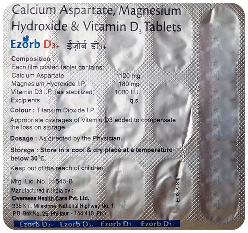 Ezorb D3+ Tablet - Image 1