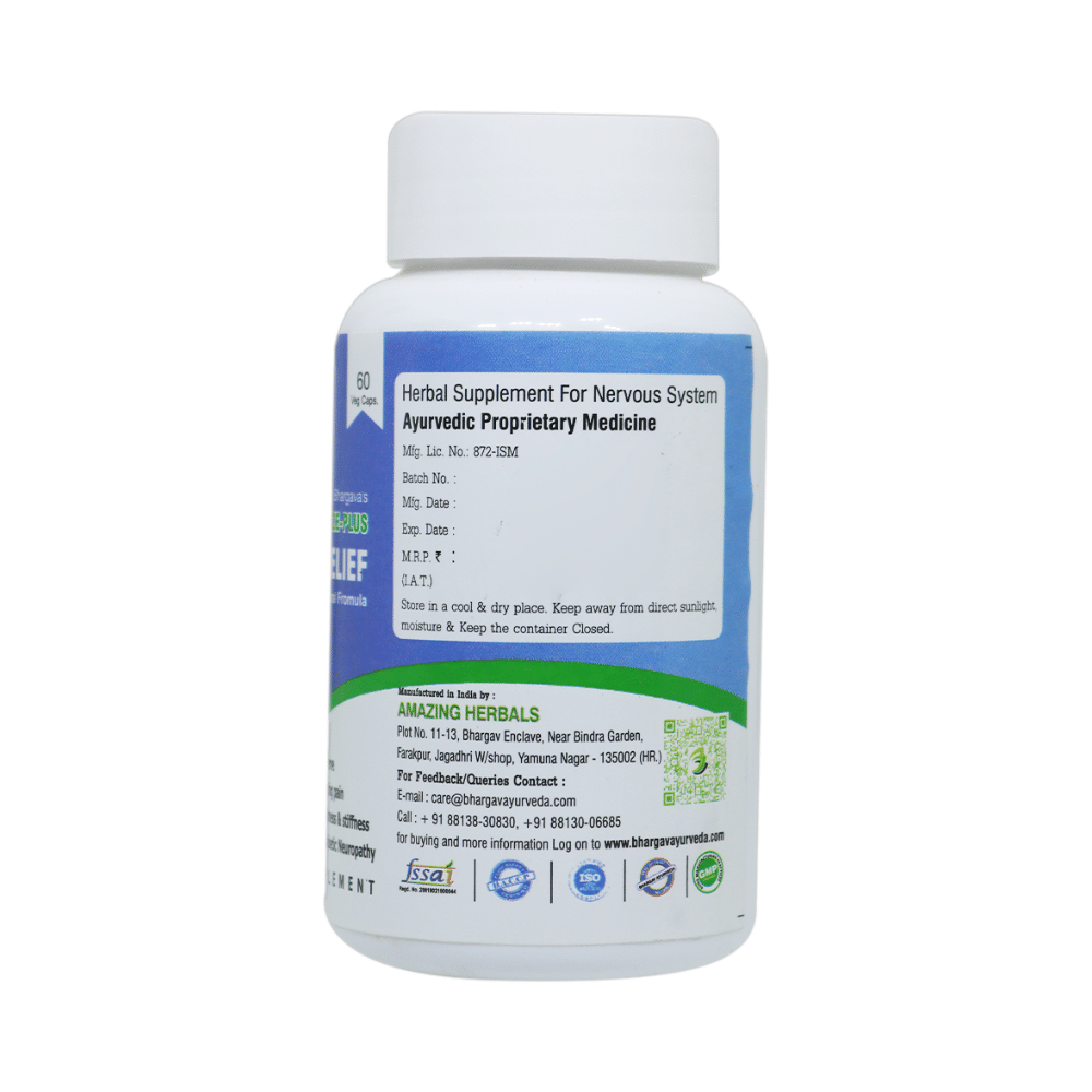 Dr.Bhargav’s Neuromaze-Plus Nerve Pain Relief Veg Capsules (60 Each) - Image 3