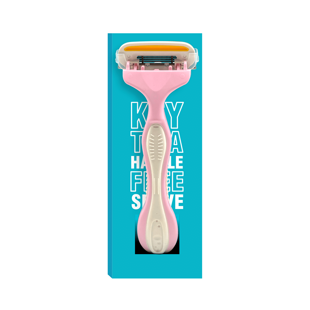 Vi-John Women Feather Touch Body Shaving Razor coted with Aloevera & Vitamin E Advance Nano Coated Razors For All Skin - Image 2