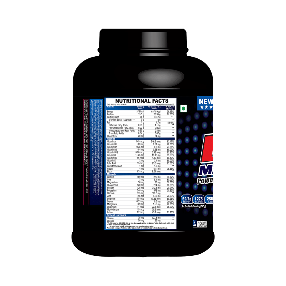 Aminoz Bulk Mass Gainer Strawberry - Image 3