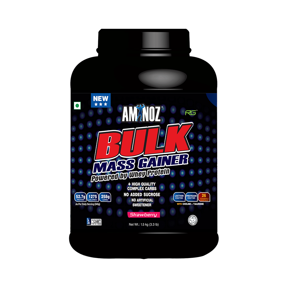 Aminoz Bulk Mass Gainer Strawberry - Image 1