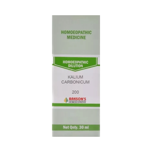 Bakson's Homeopathy Kalium Carbonicum Dilution 200 - Image 1