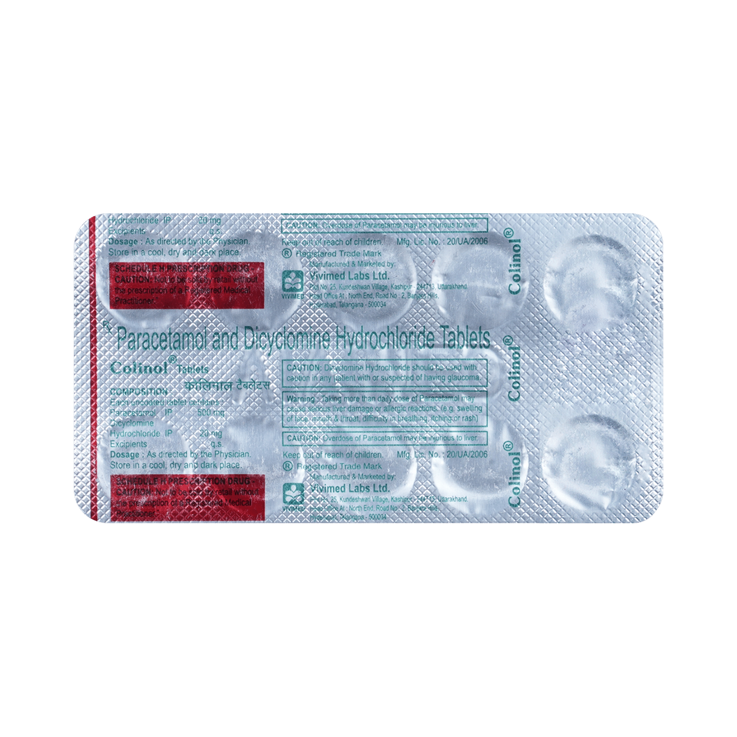 Colinol 20 mg/500 mg Tablet - Image 3