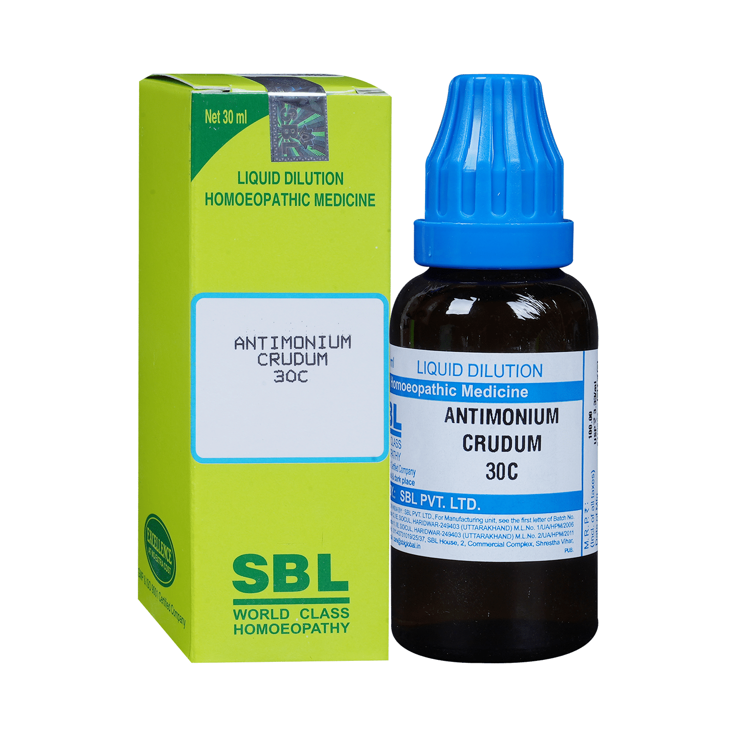 SBL Antimonium Crudum Dilution 30 CH