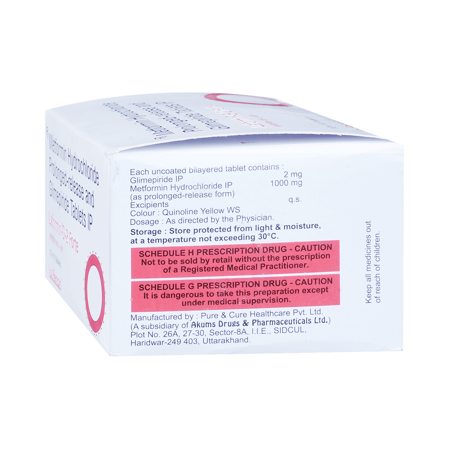 Laformin-G Forte 2mg/1000mg Tablet - Image 3