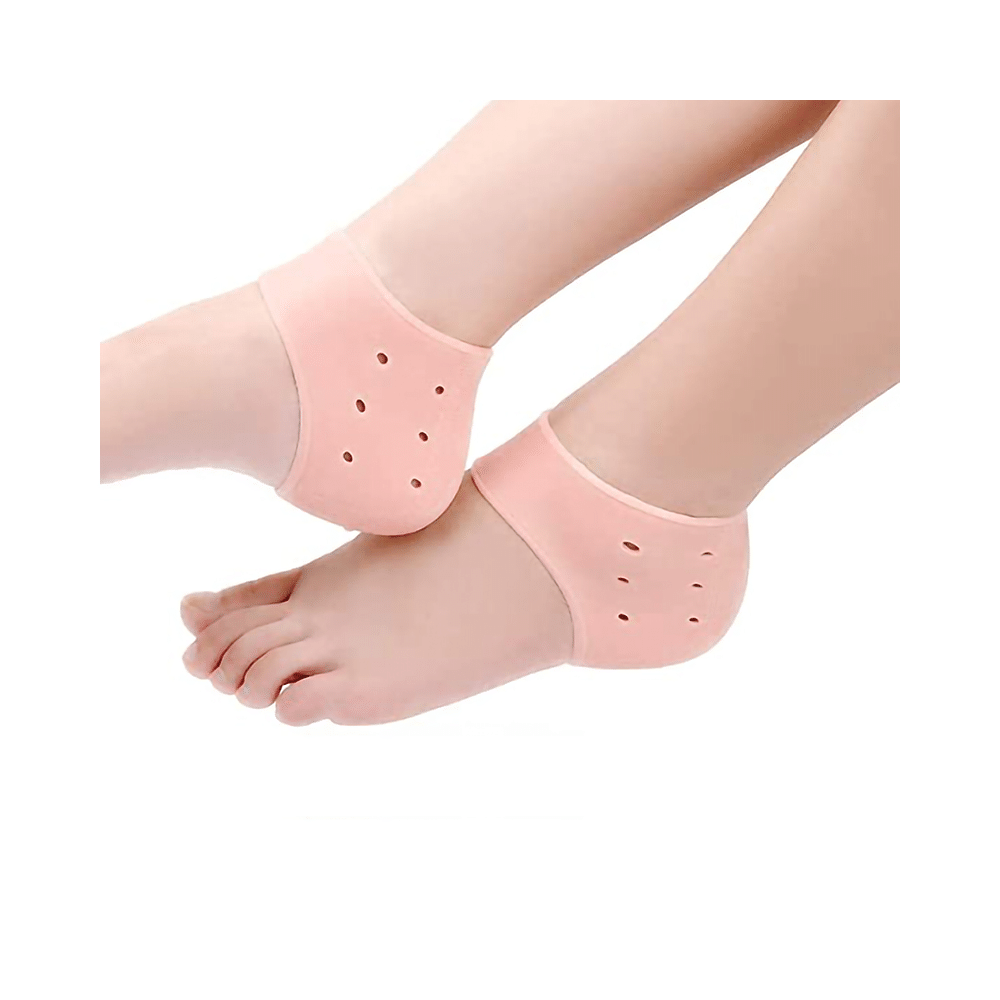 Dr Foot Anti Crack Silicone Gel Heel Pad Socks