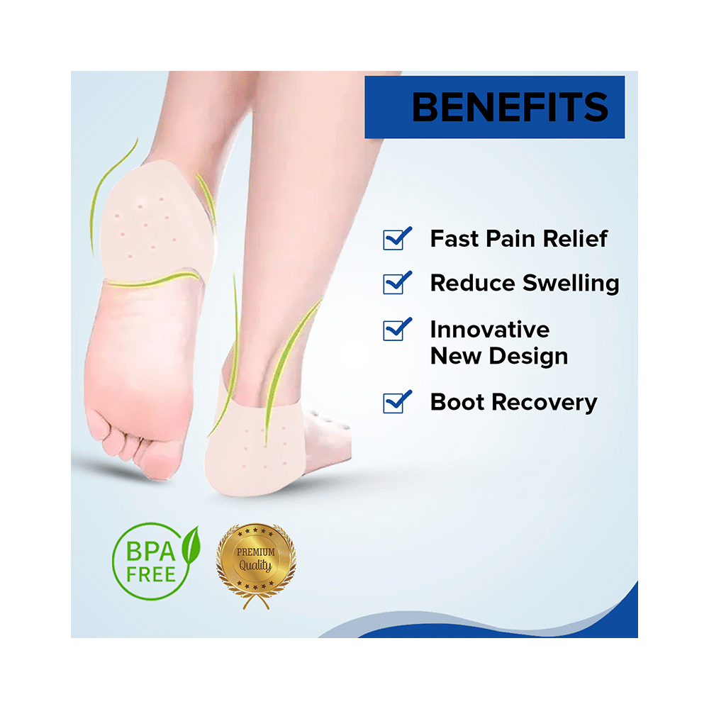 Dr Foot Anti Crack Silicone Gel Heel Pad Socks - Image 4