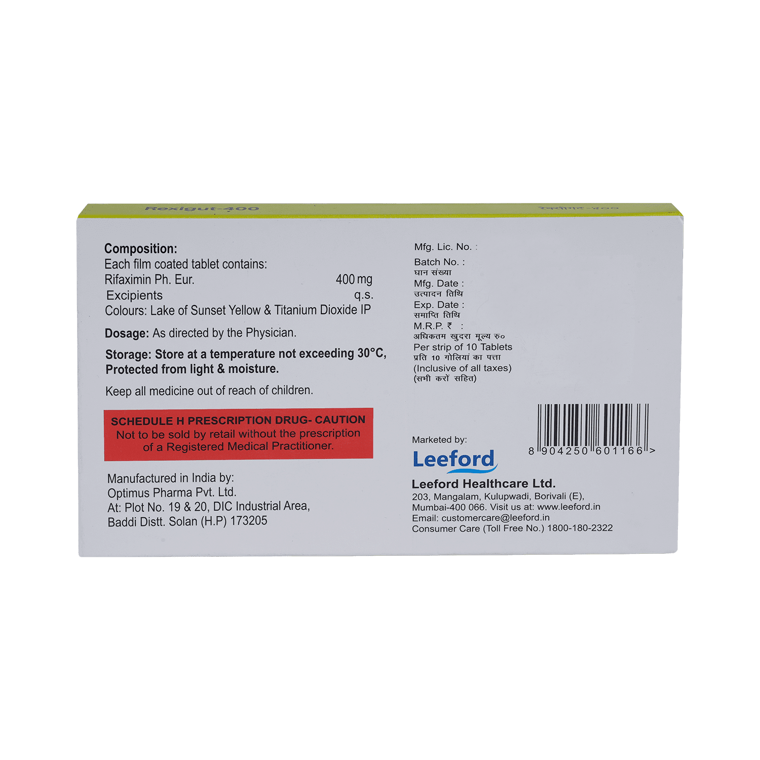 Rexigut 400mg Tablet - Image 3