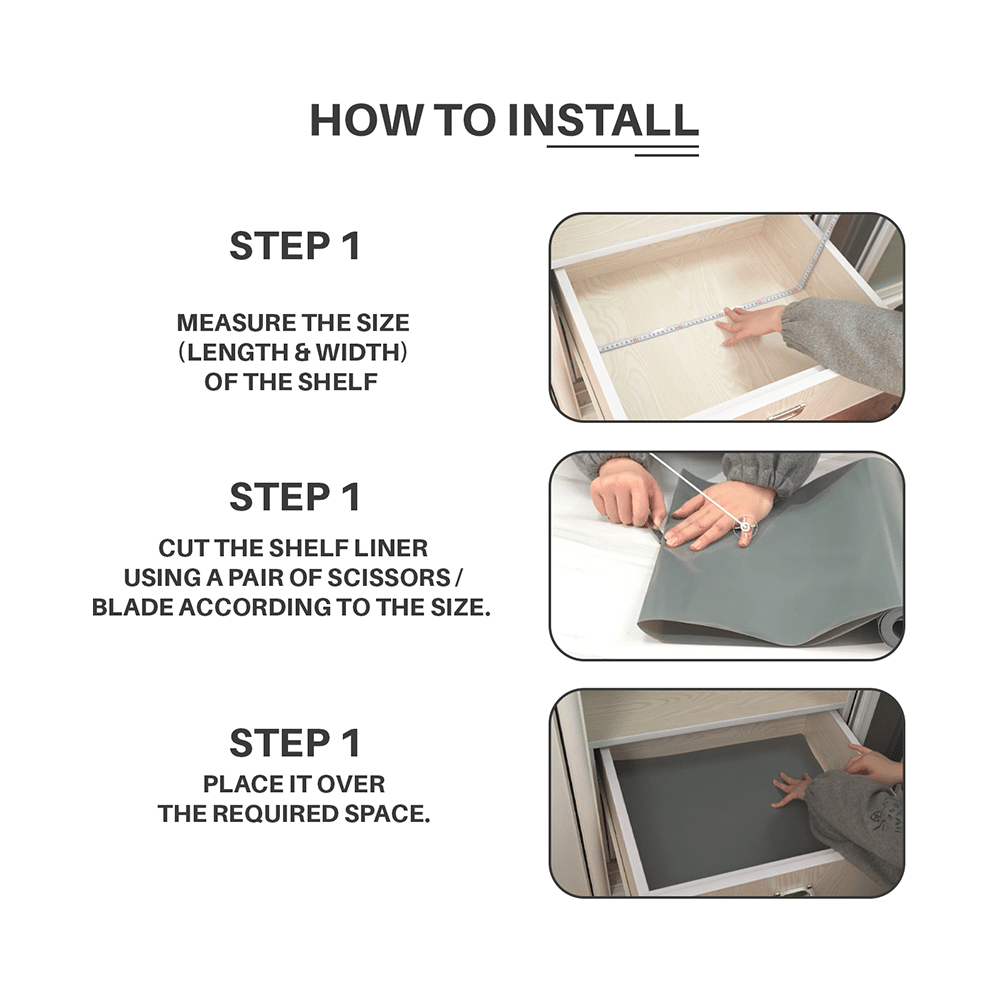 Spotview Premium Multi-Purpose Anti Slip Mat with Natraj Cutter Free 5m x 45cm Grey - Image 7