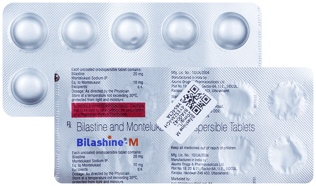 Bilashine M 20mg/10mg Tablet - Image 1