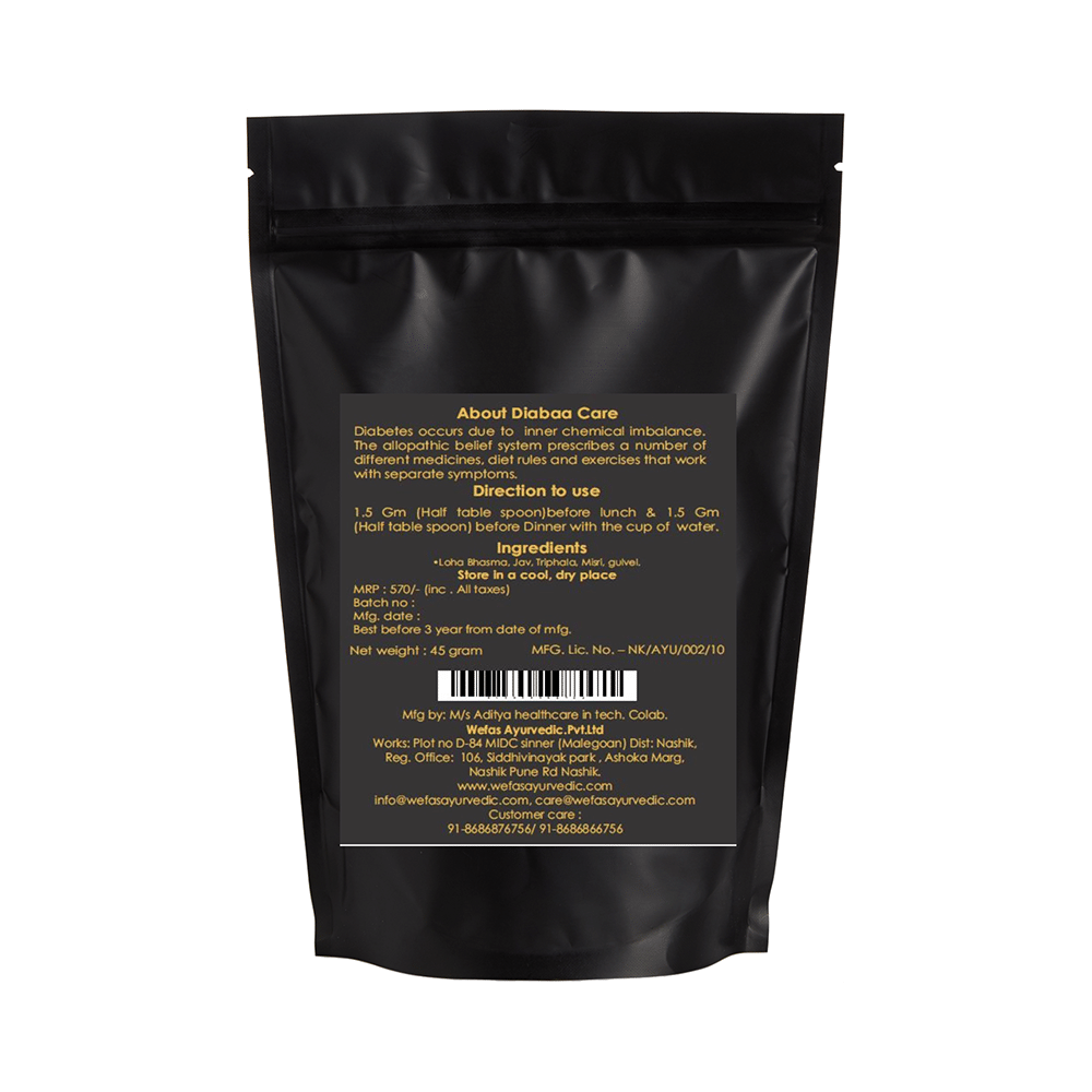 Wefas Ayurvedic Diabaa Care Powder - Image 2