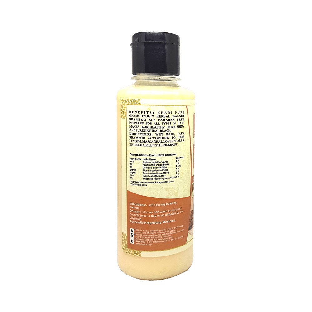 Khadi Pure Herbal Walnut Shampoo (210ml Each) SLS & Paraben Free - Image 2