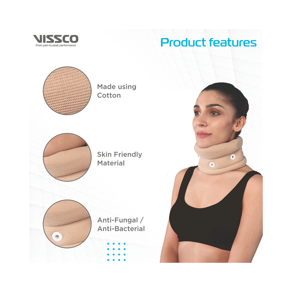 Vissco Core 0301A Cervical Collar with Chin Support XL Beige - Image 6