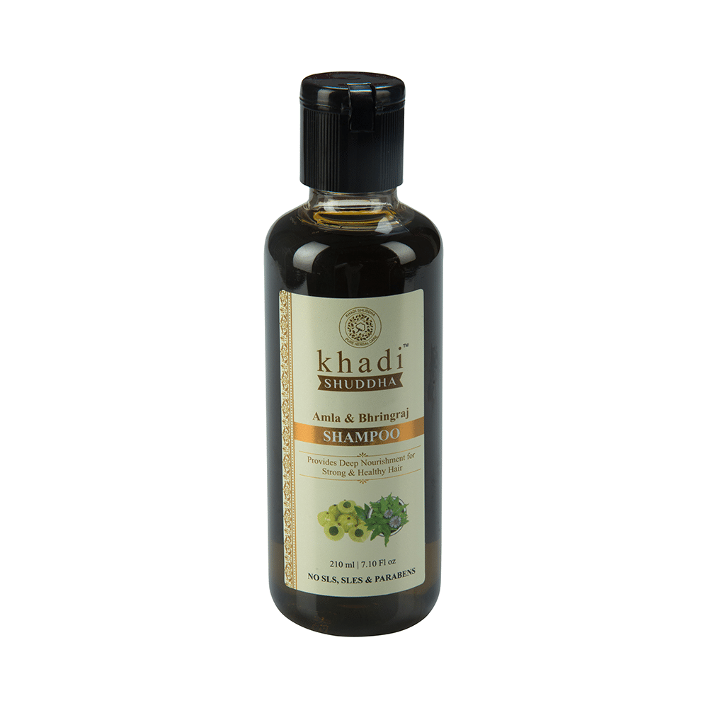 Khadi Shuddha Shampoo Amla and Bhringraj - Image 1