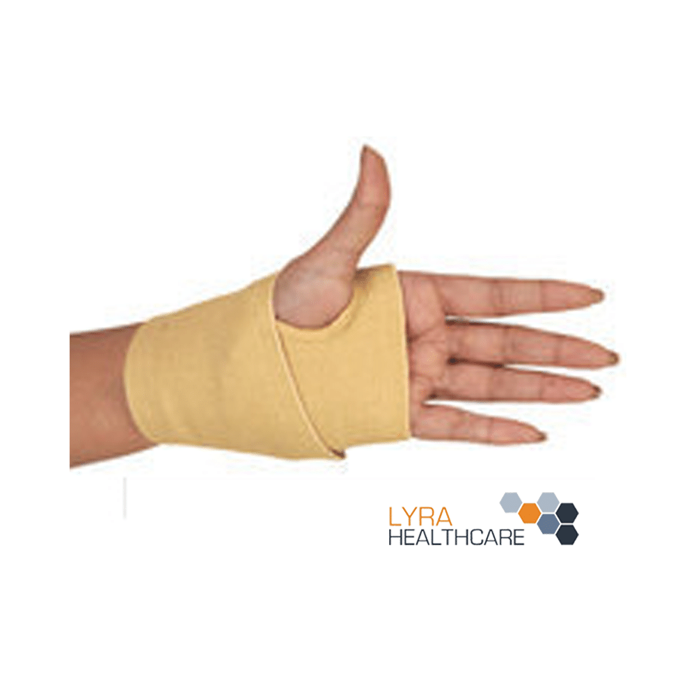 Lyra Healthcare Wrist Brace/Band with Thumb Support Beige