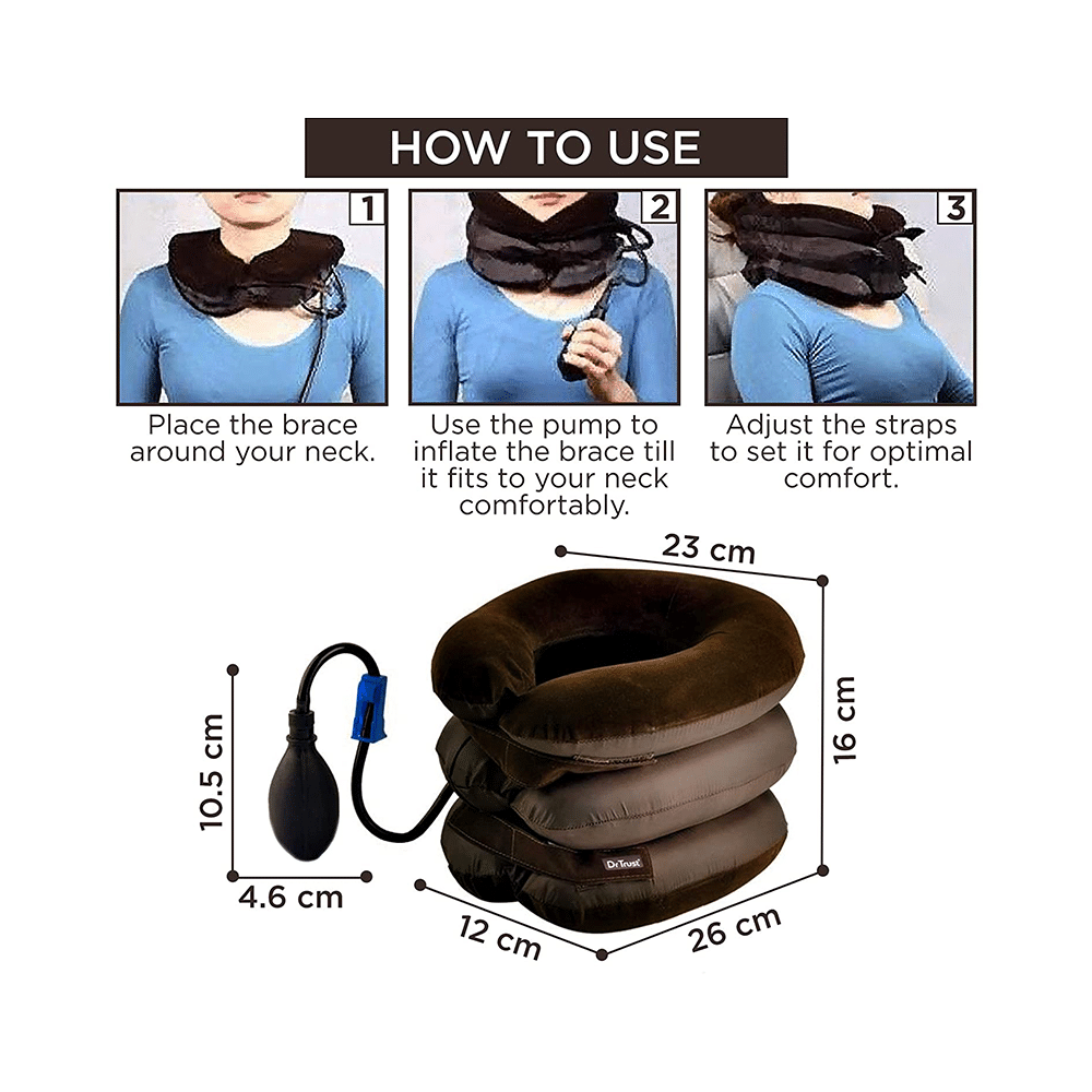 Dr Trust Inflatable Cervical Neck Traction For Neck Pain Relief 336 - Image 3