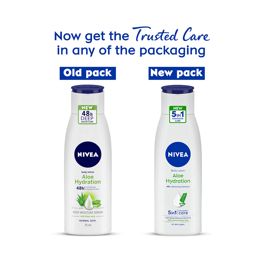 Nivea Aloe Hydration Body Lotion | 5 in 1 Complete Care for All Skin Types - Image 3