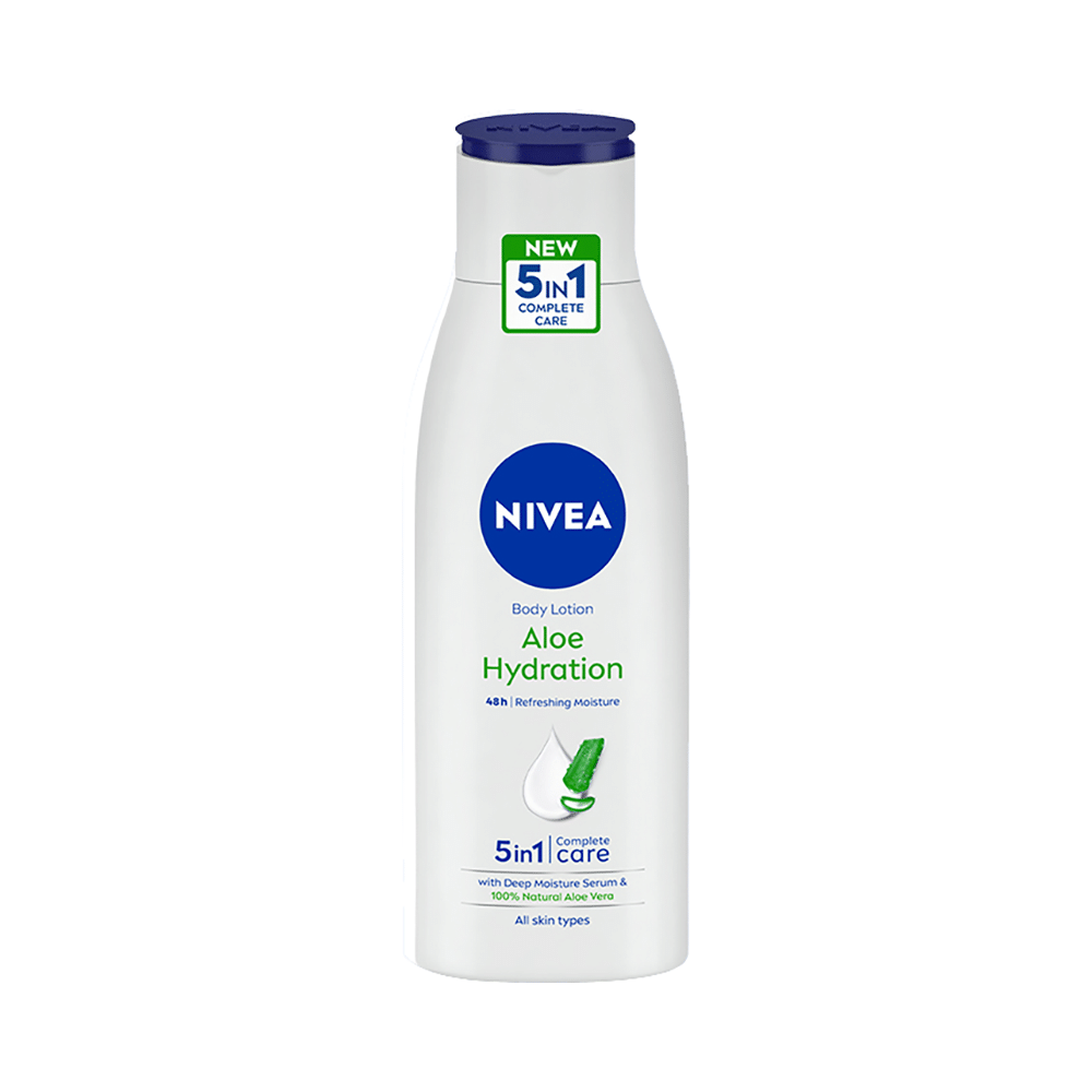 Nivea Aloe Hydration Body Lotion | 5 in 1 Complete Care for All Skin Types - Image 1