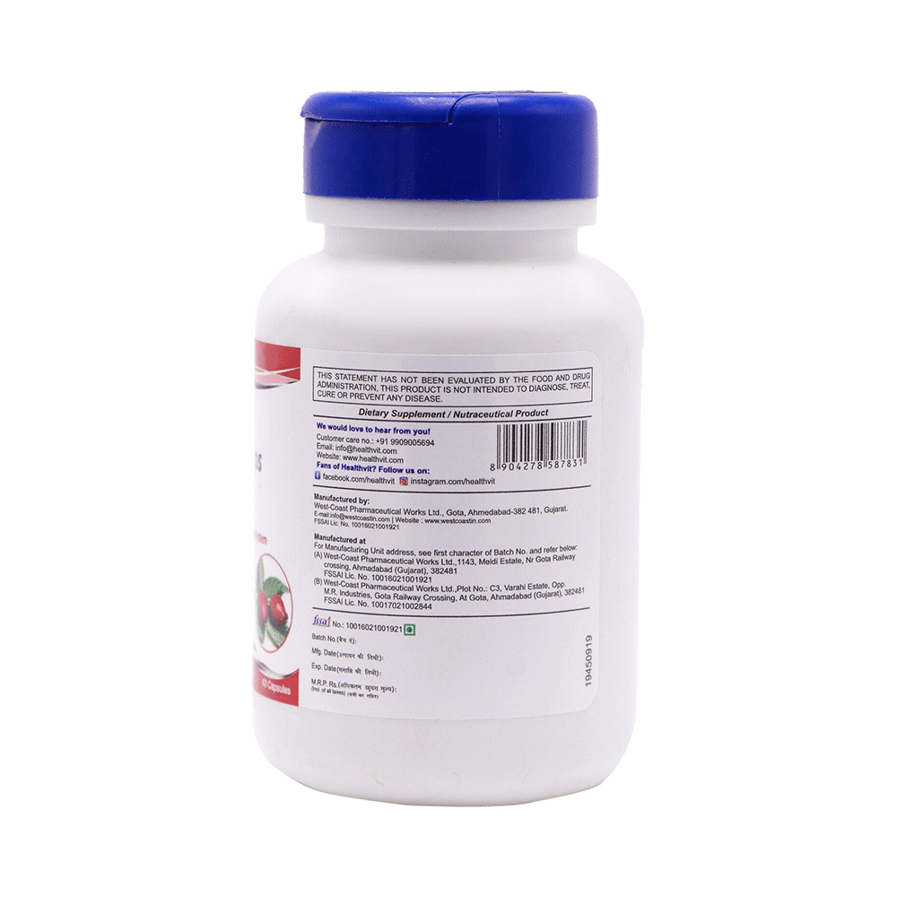 HealthVit Rose Hips 500mg Capsule - Image 3