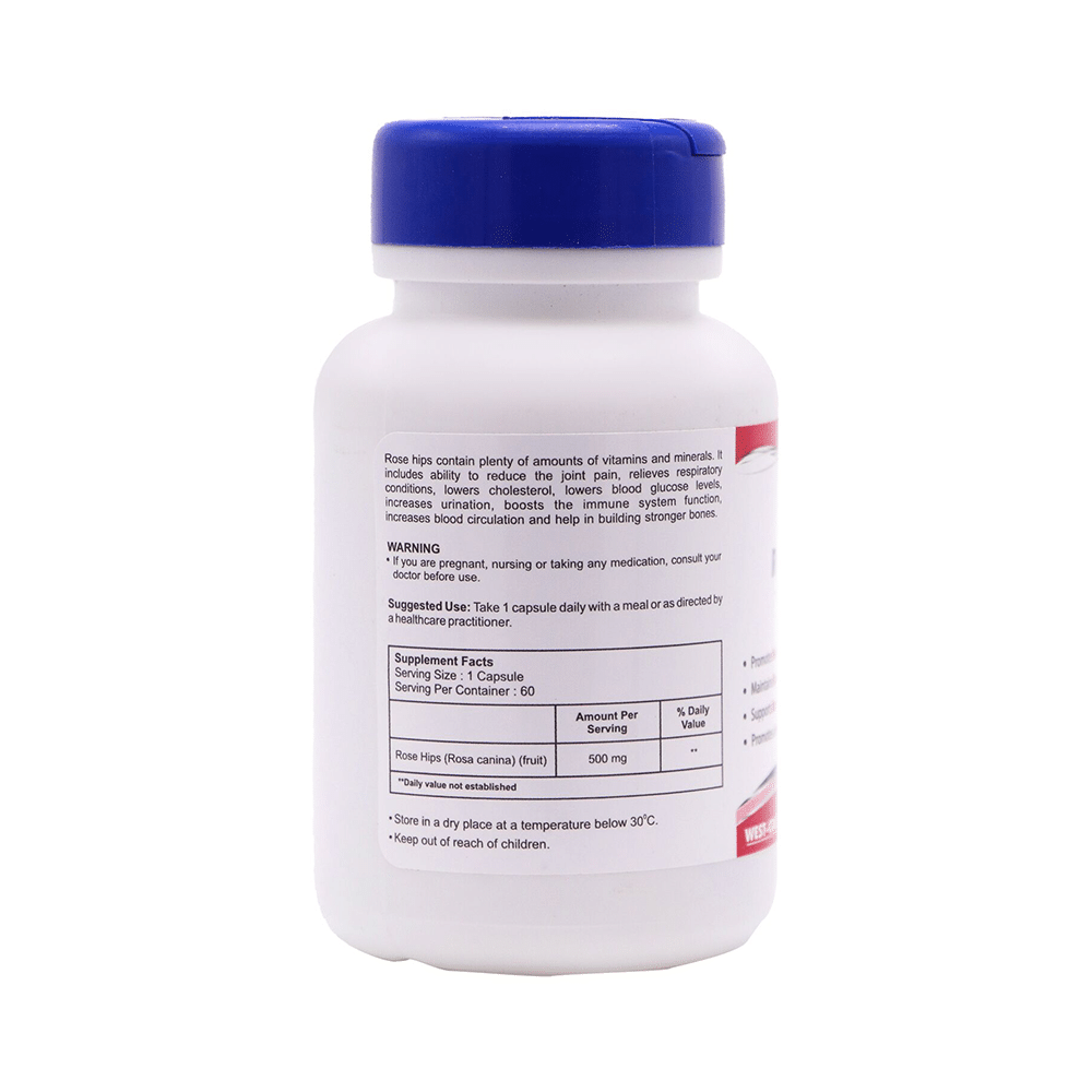 HealthVit Rose Hips 500mg Capsule - Image 2
