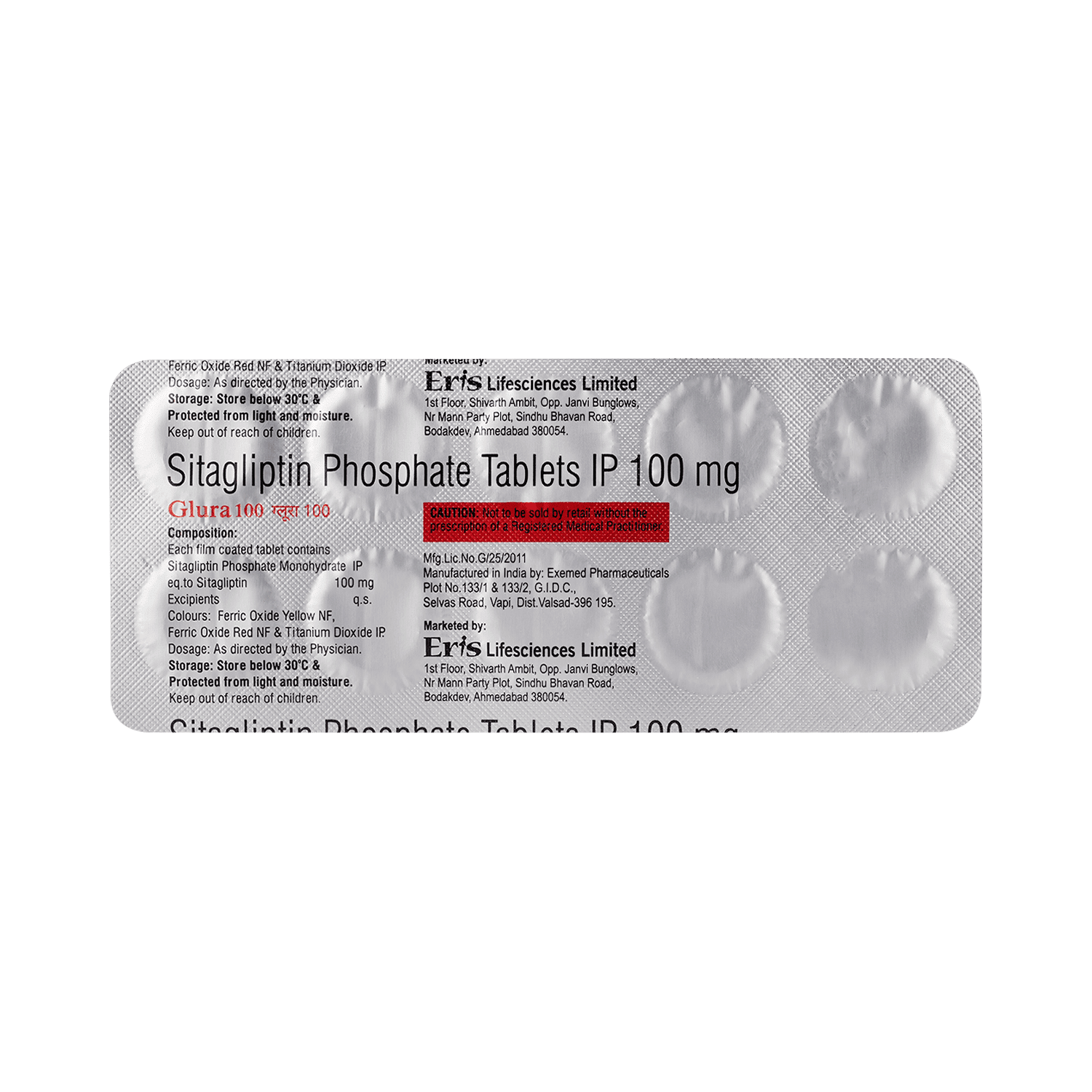 Glura 100mg Tablet - Image 6