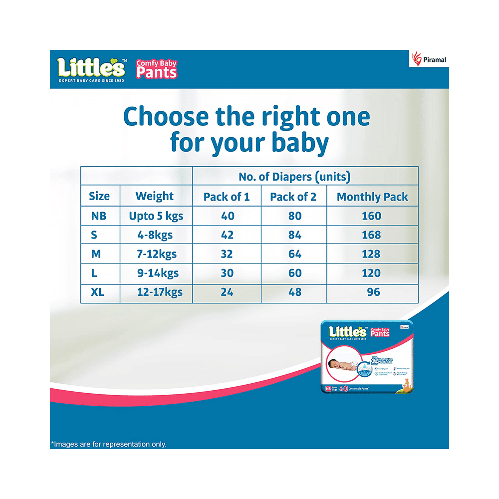 Little's Comfy Baby Pants (32 Each) Medium - Image 7
