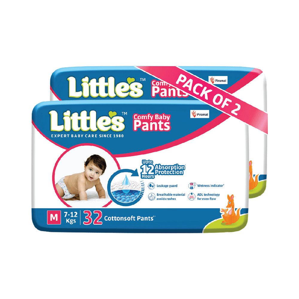 Little's Comfy Baby Pants (32 Each) Medium - Image 1
