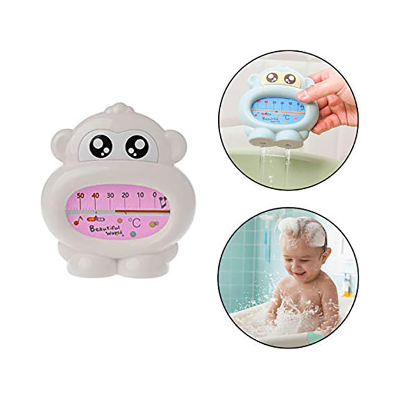 Safe-O-Kid Monkey Shaped Sensitive Bath Tub Thermometer or Room Thermometer Pink - Image 3