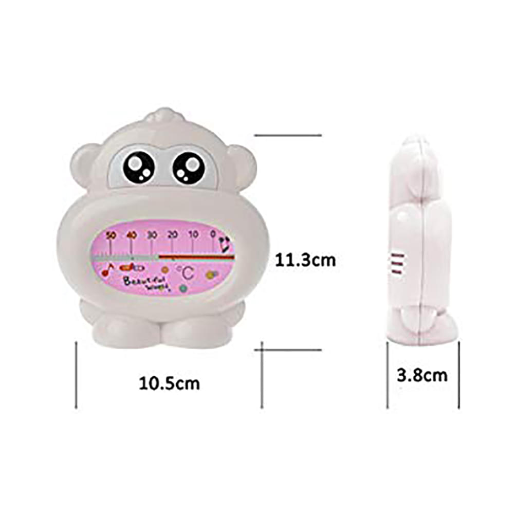 Safe-O-Kid Monkey Shaped Sensitive Bath Tub Thermometer or Room Thermometer Pink - Image 4