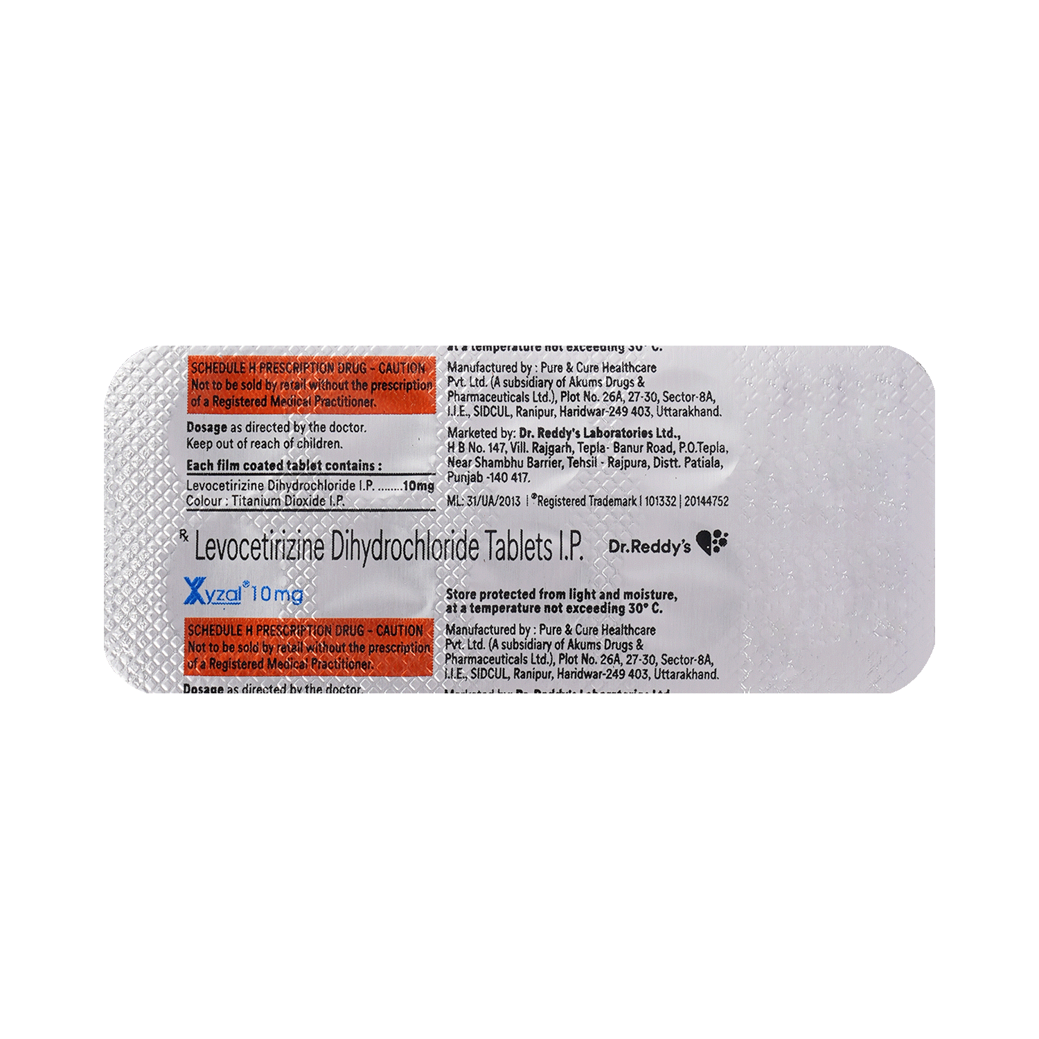 Xyzal 10mg Tablet - Image 5