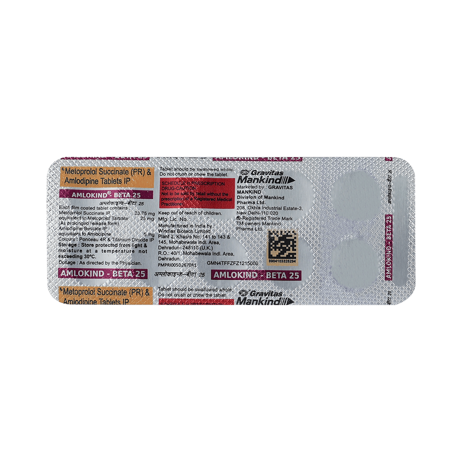 Amlokind Beta 5mg/25mg Tablet PR - Image 5