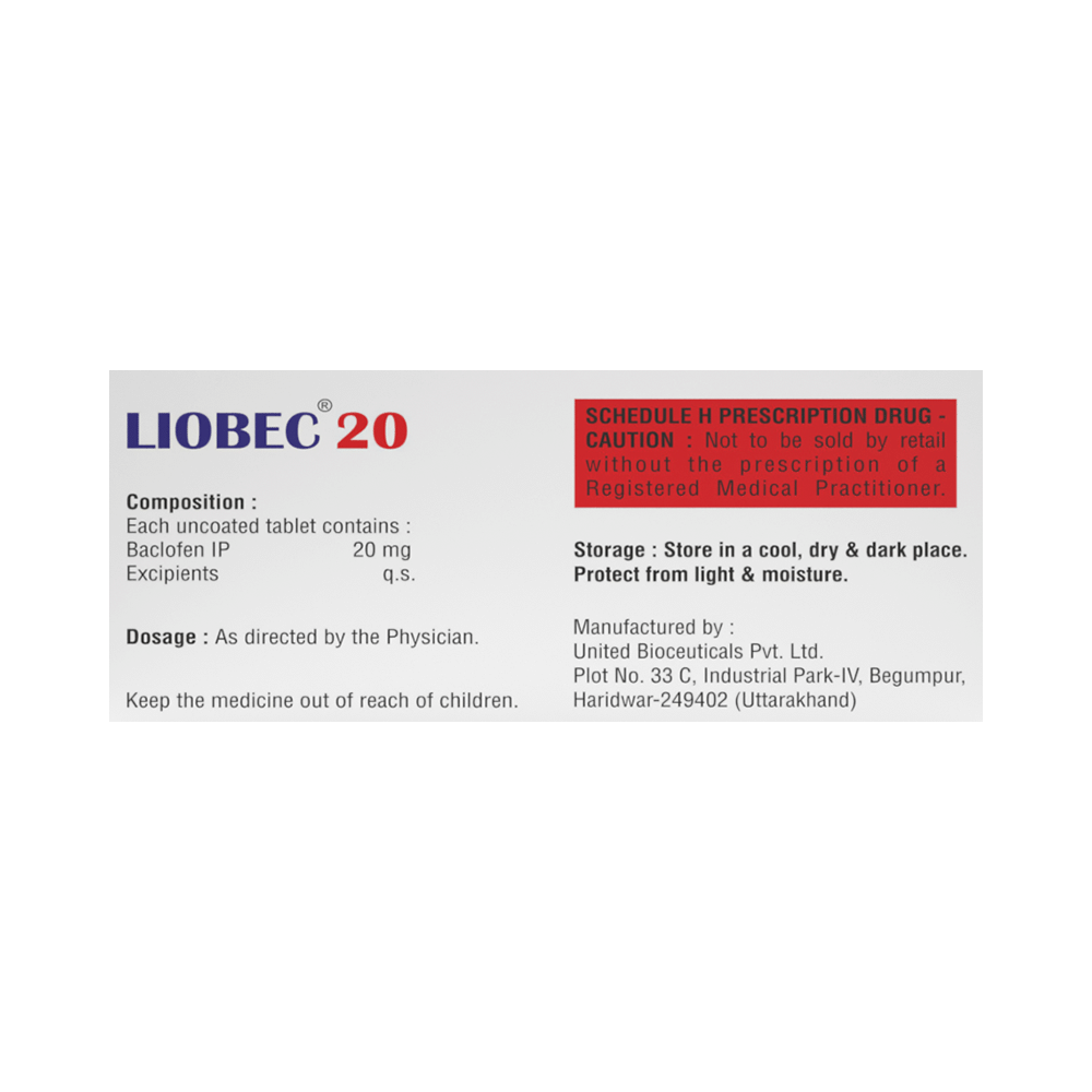 Liobec ER 20 Tablet - Image 2
