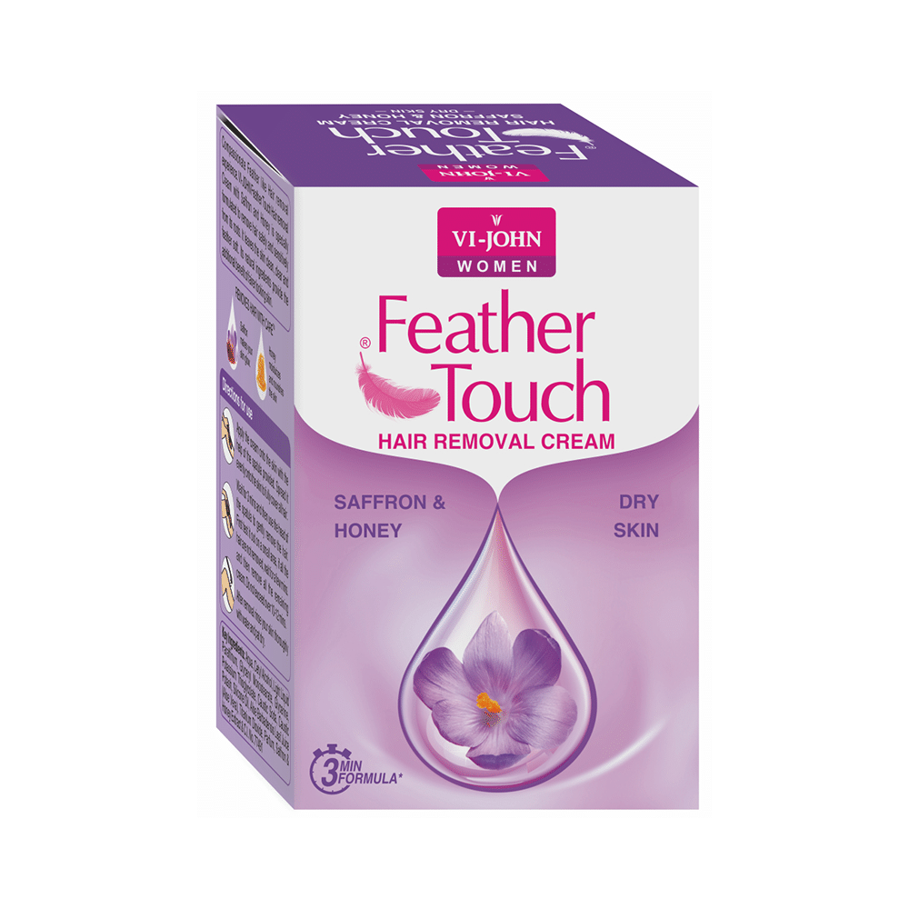 Vi-John Feather Touch Hair Removal Cream Saffron & Honey - Image 1
