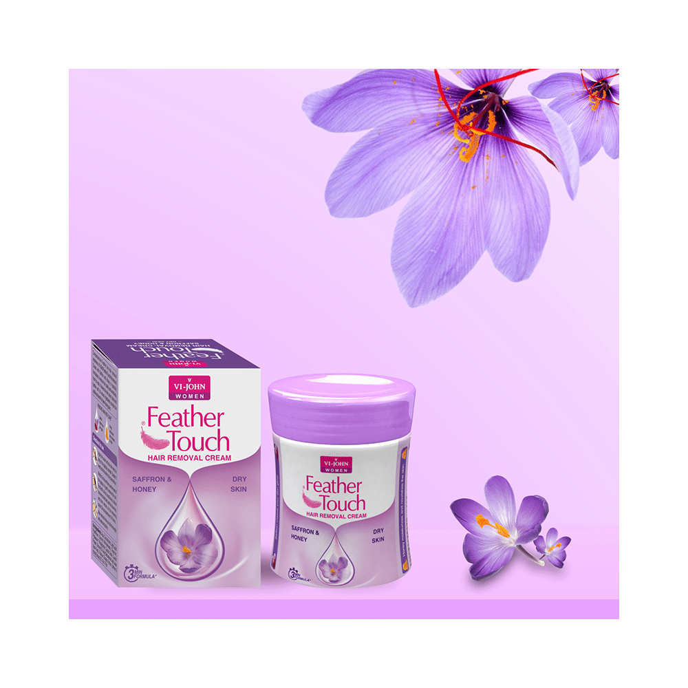 Vi-John Feather Touch Hair Removal Cream Saffron & Honey - Image 8