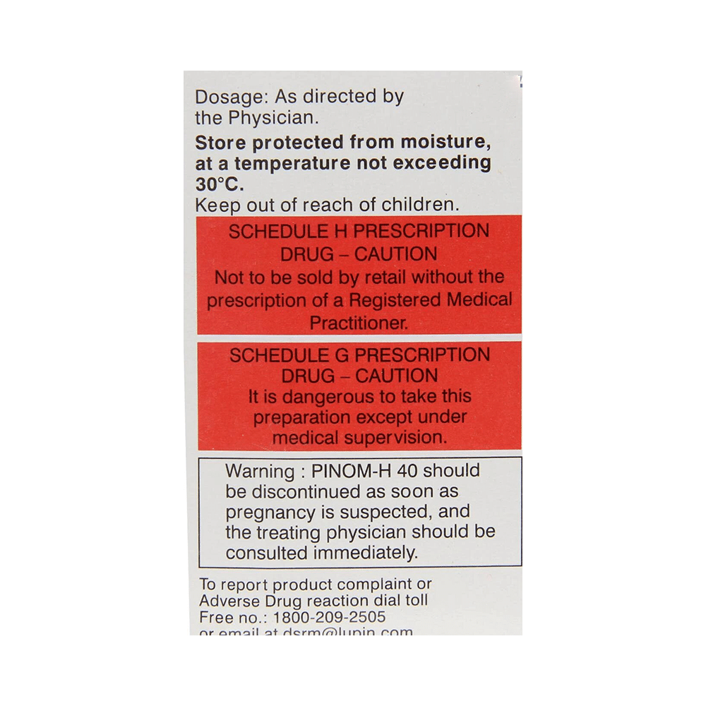 Pinom H 40 Tablet - Image 3